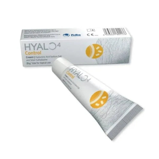 HYALO4 Control Cream 25g: Wound healing cream with hyaluronic acid and antimicrobial properties, 25g.