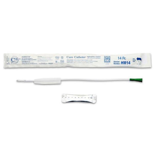 Cure Catheter Uncoated Straight Tip Male Sterile 40cm