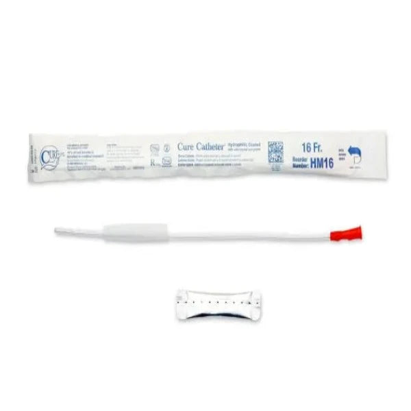 Cure Catheter Uncoated Straight Tip Male Sterile 40cm