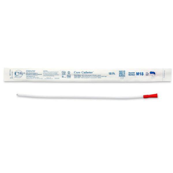 Cure Catheter Uncoated Straight Tip Male Sterile 40cm