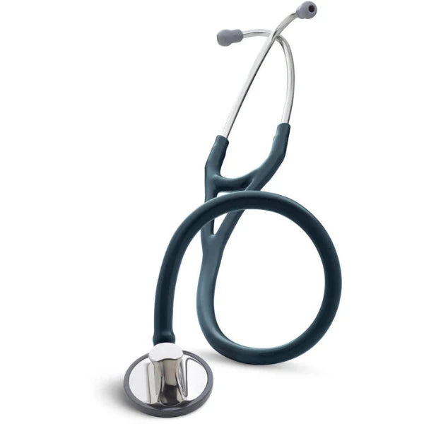 Littmann Master Cardiology Stethoscope 2164 Navy Blue, featuring tunable diaphragm and dual-lumen tubing for precise auscultation.