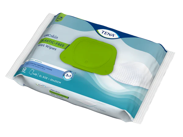 Tena ProSkin Wet Wipes Plastic Free