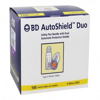 BD AutoShield Duo™ Safety Pen Needle 30G x 5mm - Box/100