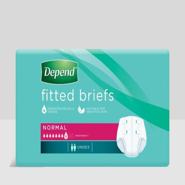 Depend Fitted Briefs Normal