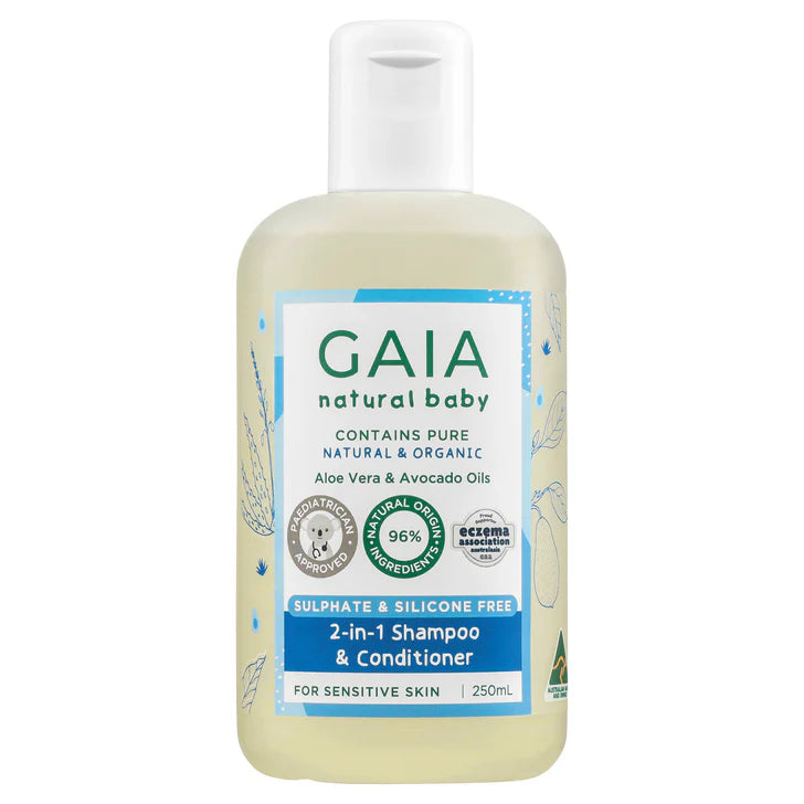 GAIA Natural Baby Shampoo & Conditioner 250ml