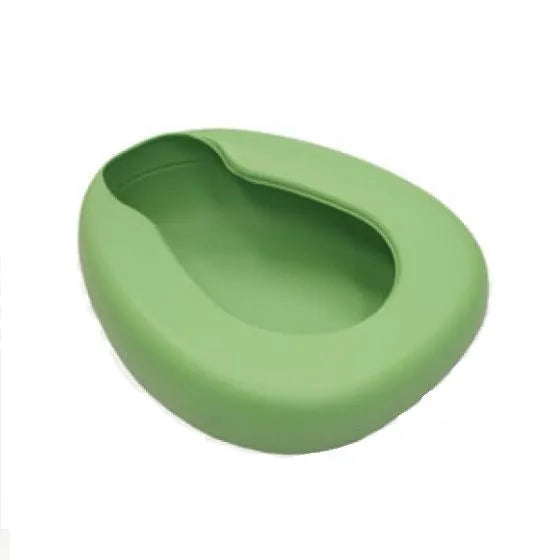 Heavy Duty Plastic Bed Pan with Frontal Opening – Green