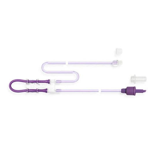 Flocare® Infinity Pack Set – ENFit compatible enteral feeding set with no port for safe feeding.