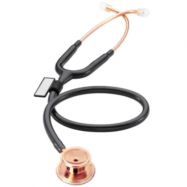 RoseGold-BlackTubing-Stethoscope