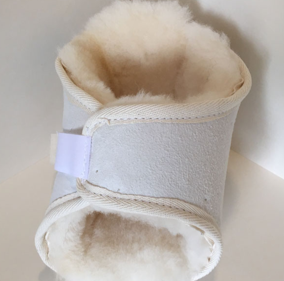 Sheepskin Heel Protectors (Pair) - Ivory