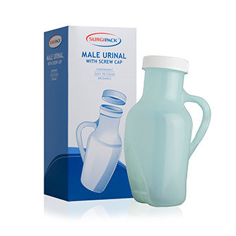 Surgi Pack® Male Urinal with Screw Cap - 1 Lt