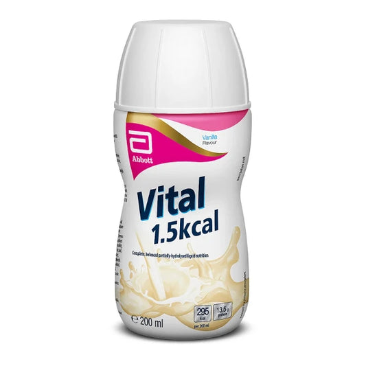 Vital 1.5Kcal Vanilla 200ml – Pack of 30 for High-Calorie Nutrition