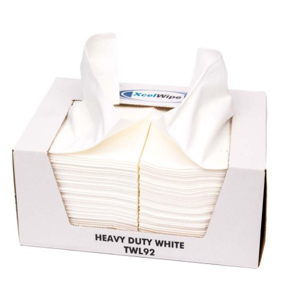 Xcelwipes Heavy Duty Wipes – Box of 100 Cloth Wipes for Tough Cleaning Tasks