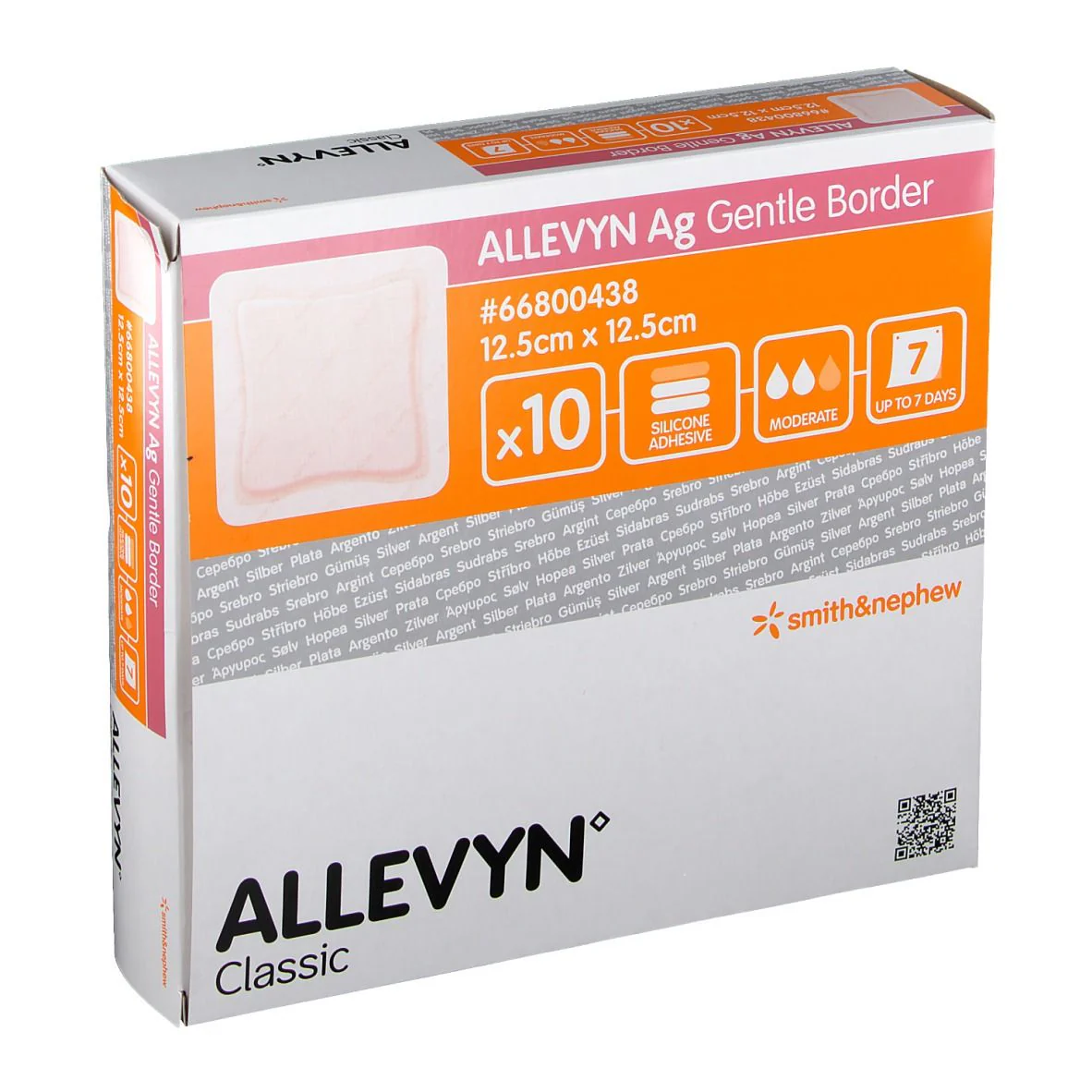 ALLEVYN Ag Gentle Border Adhesive Dressing