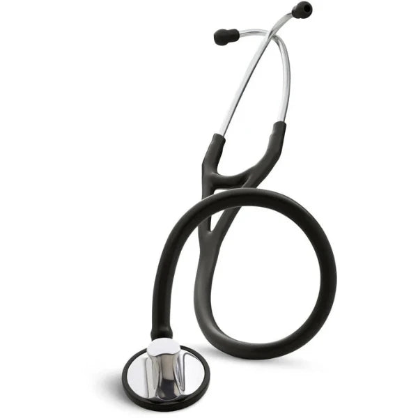 Littmann Master Cardiology Stethoscope 2160 Black, with tunable diaphragm and dual-lumen tubing for superior sound quality.