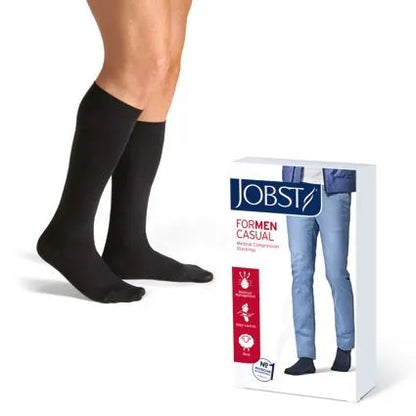 JOBST for Men Casual Black Class 1 Compression Closed Toe