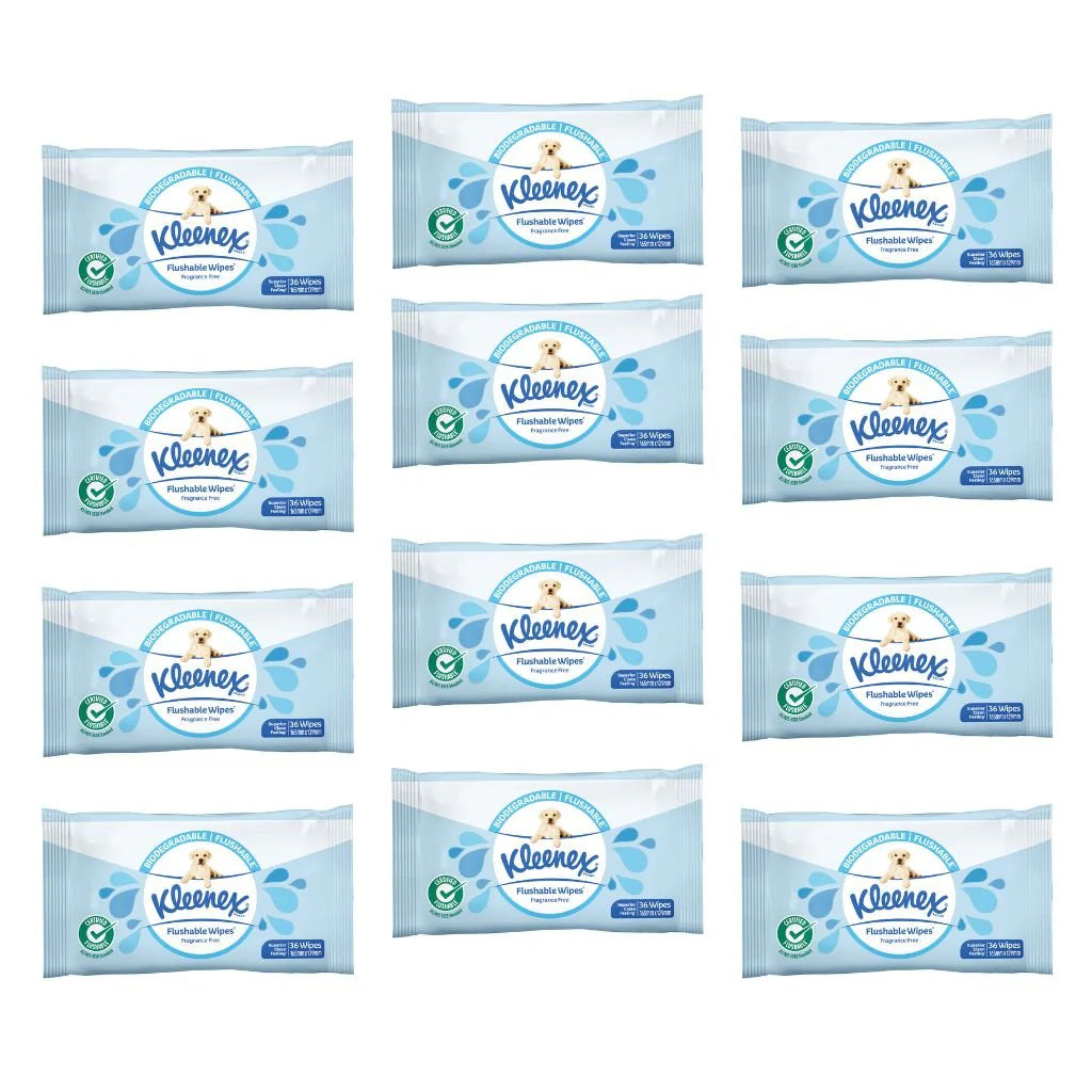 Kleenex Flushable Wipes Fragrance Free