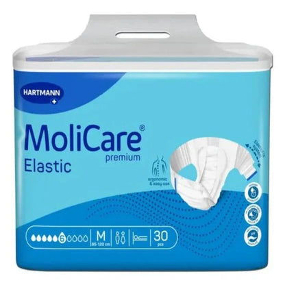 MoliCare Premium Mobile 6 Drop, Medium size, incontinence pull-ups offering discreet protection.