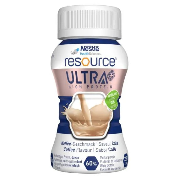 RESOURCE® ULTRA+ Coffee - high-protein, high-energy nutritional supplement.