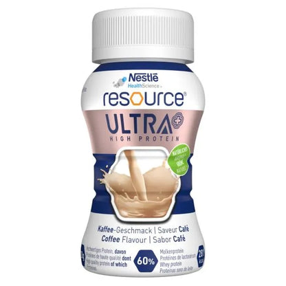 RESOURCE® ULTRA+ Coffee - high-protein, high-energy nutritional supplement.