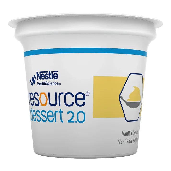 Resource® Dessert 2.0 Vanilla 125g cup (24) (UNAVAILABLE UNTIL END OF SEPTMEBER)