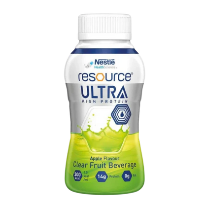 RESOURCE® ULTRA Clear Fruit Flavoured Beverage Apple flavor - clear, fat-free, and nutritious.