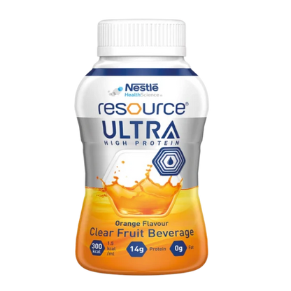 RESOURCE® ULTRA Clear Fruit Flavoured Beverage Orange flavor - refreshing and high-protein.