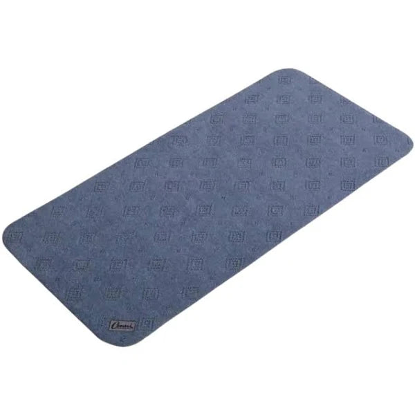 A grey Conni Anti Slip Floor Mat Mid Runner, measuring 50cm x 115cm, designed to prevent slips and absorb liquids in high-risk areas.