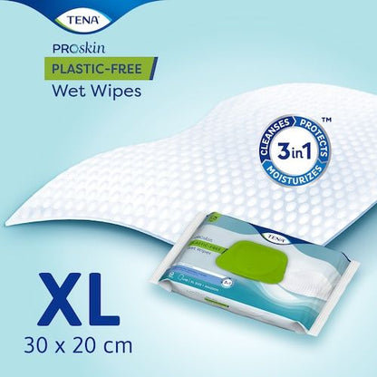 Tena ProSkin Wet Wipes Plastic Free