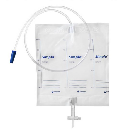 Simpla® Drainage Bag (S3 Extended Term) with Tap 100cm/2000ml (Non Sterile) (10)